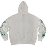 Concept "University" Zip up Hoodie - White/Green