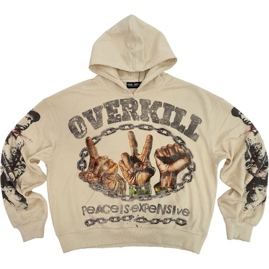 Concept "Overkill" Pull Over  Hoodie - Beige