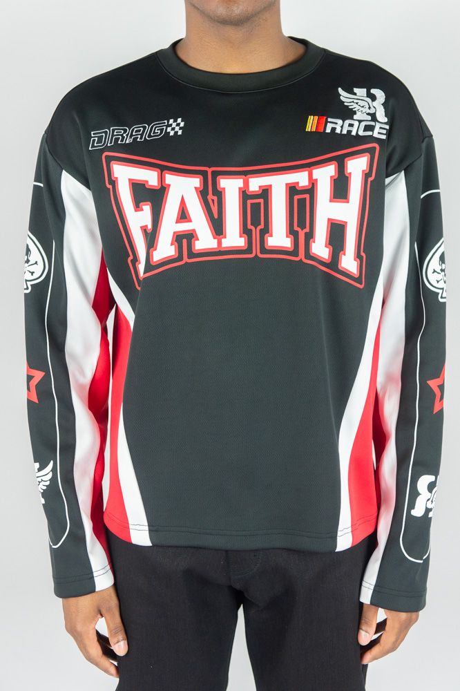 Rebel Minds Faith 32 Air Mesh  Long Sleeve Black /Red