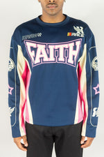 Rebel Minds Faith 32 Air Mesh  Long Sleeve Navy /Pink