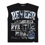 Reveer "Stars" Black Cut Off  T-Shirt