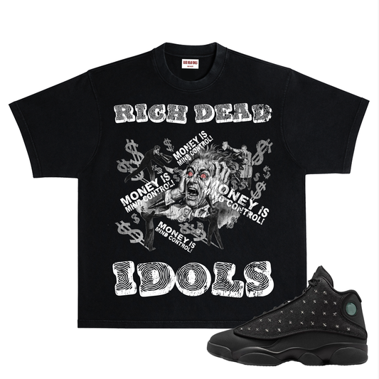 Rich Dead Money Is Mind Control T-Shirt Black