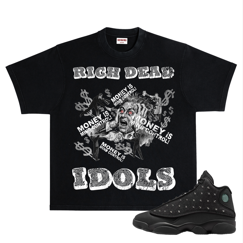 Rich Dead Money Is Mind Control T-Shirt Black