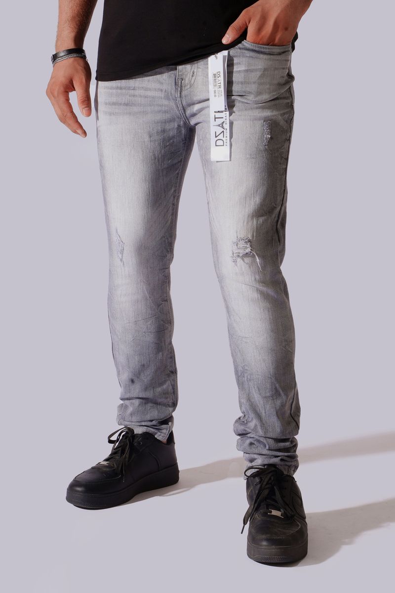 Disaster Super Stretch Denim Anchor Grey (628)