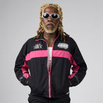 DUAA  Cyber Short Set With Jacket Black /Pink