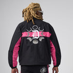 DUAA  Cyber Short Set With Jacket Black /Pink