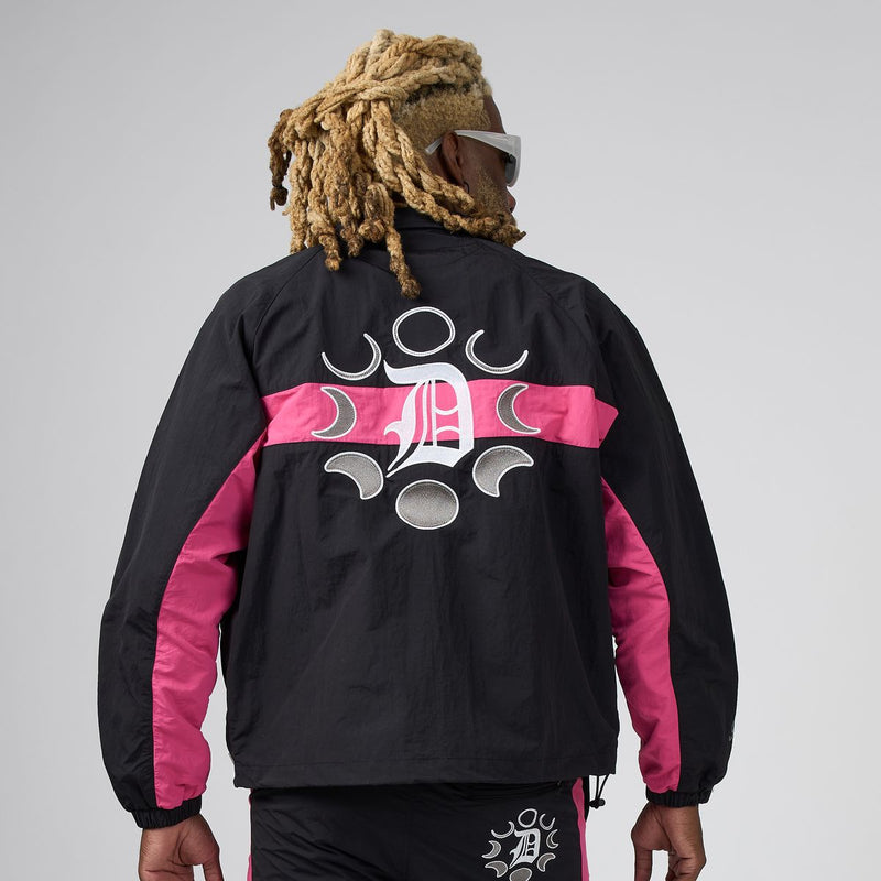 DUAA  Cyber Short Set With Jacket Black /Pink
