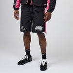 DUAA  Cyber Short Set With Jacket Black /Pink