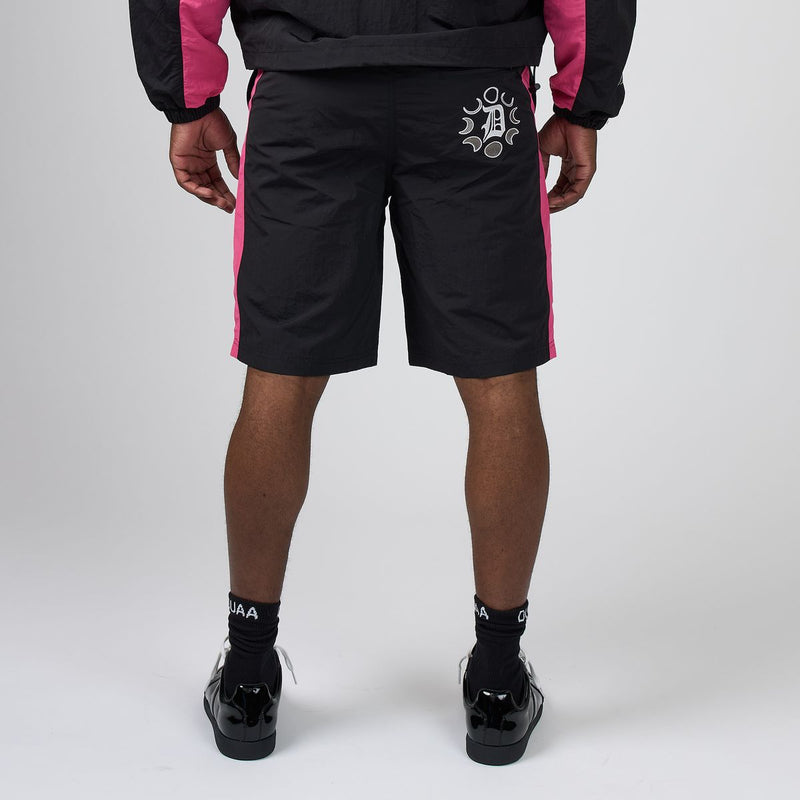 DUAA  Cyber Short Set With Jacket Black /Pink