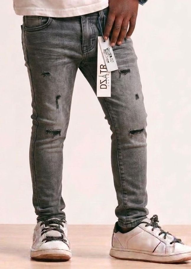 Disaster Ultra Stretch Denim Boys (K-254 Grey  )