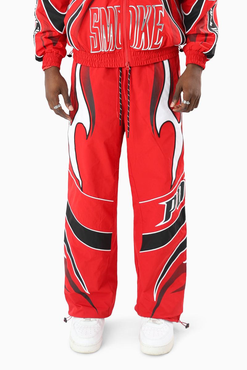 Smoke Rise Power Red  Windbreaker Set