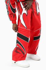 Smoke Rise Power Red  Windbreaker Set