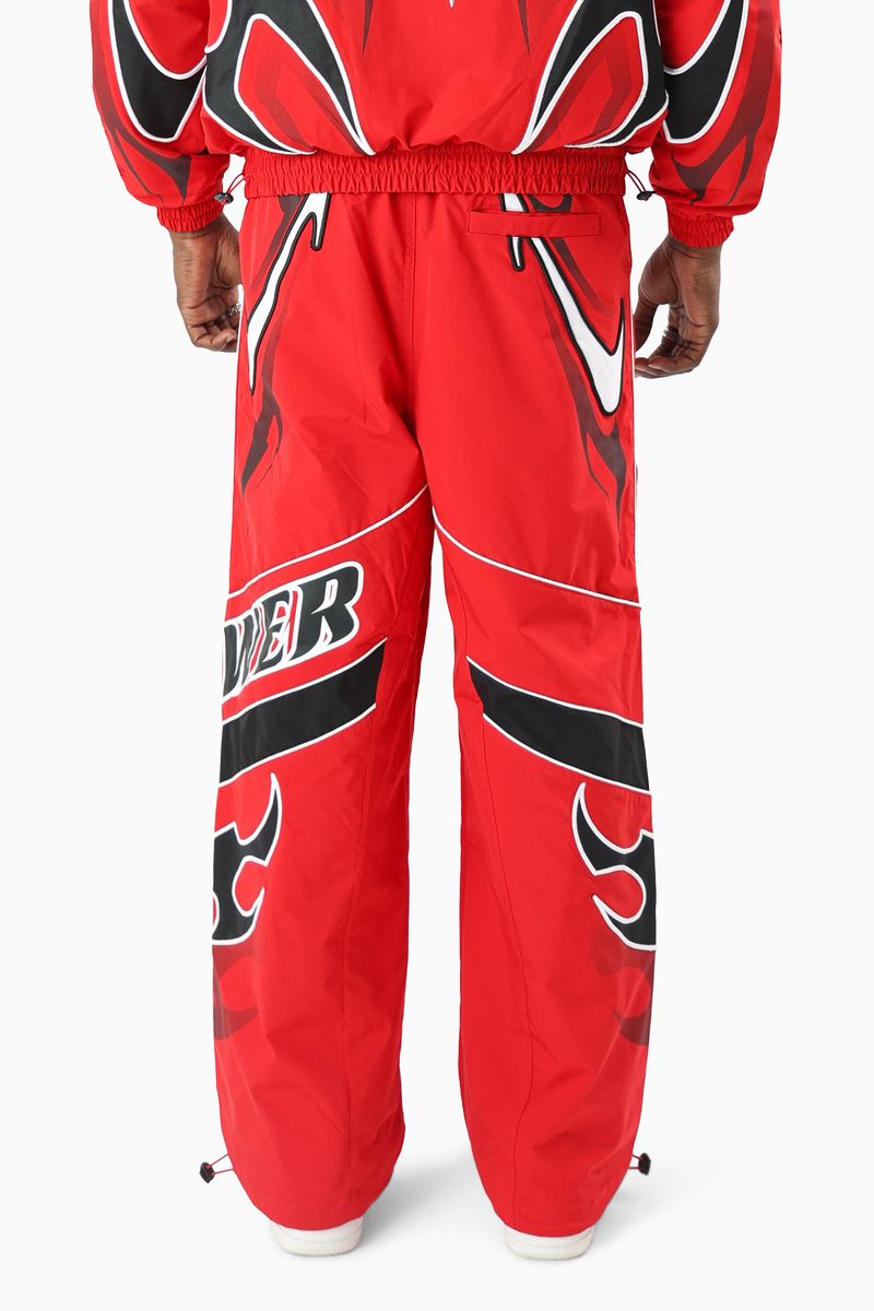 Smoke Rise Power Red  Windbreaker Set