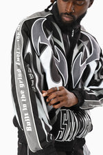 Smoke Rise Power Black Windbreaker Set