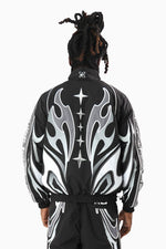 Smoke Rise Power Black Windbreaker Set