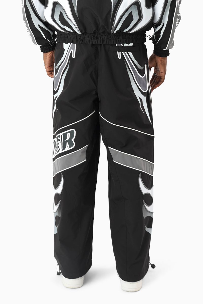Smoke Rise Power Black Windbreaker Set