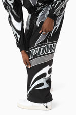 Smoke Rise Power Black Windbreaker Set
