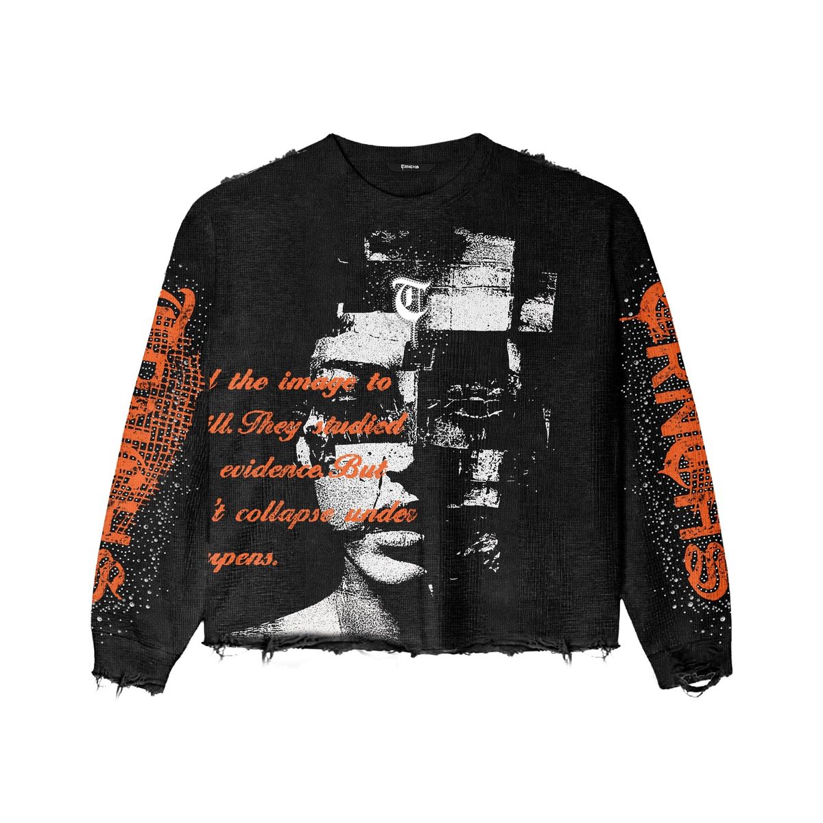 The Trnchs Sharpened-Identity-Black-Crewneck