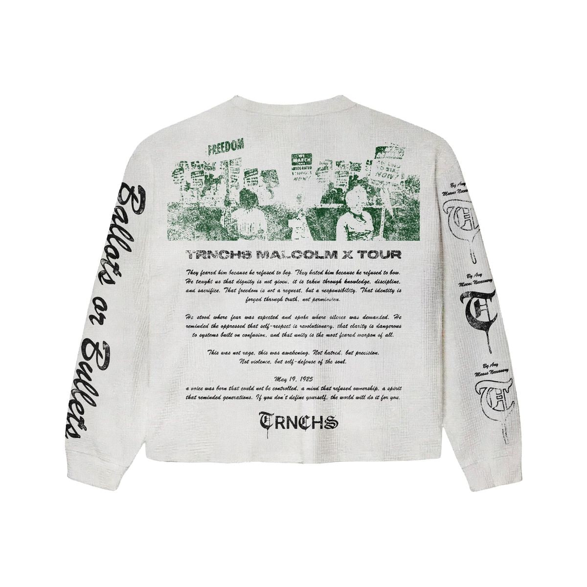 The Trnchs Trnchs-X-Malcom-Crewneck White