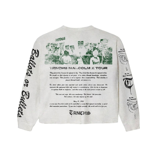 The Trnchs Trnchs-X-Malcom-Crewneck White