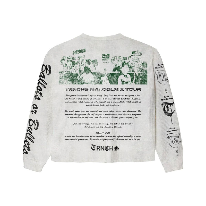 The Trnchs Trnchs-X-Malcom-Crewneck White