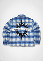 First Row Shadow Worship Twin Snakes Blue Jacket