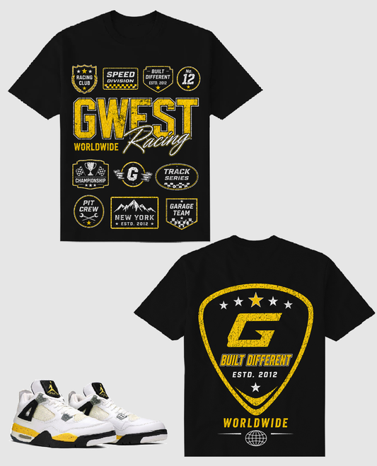 G West Worldwide Black Yellow T-Shirt