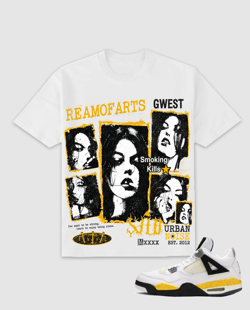 G West Ream Of Arts White / Yellow T-Shirt