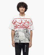 Valabasas  Camel Grey Tee White