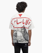 Valabasas  Camel Grey Tee White