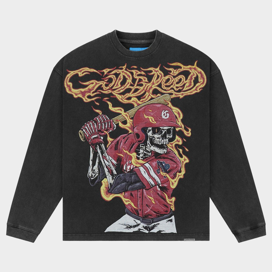 Godspeed Slugger LS T-shirt NG (Black Wash)