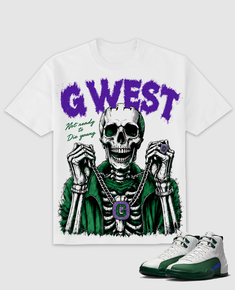 G West Grim Glory White/Green/Purple  T-Shirt