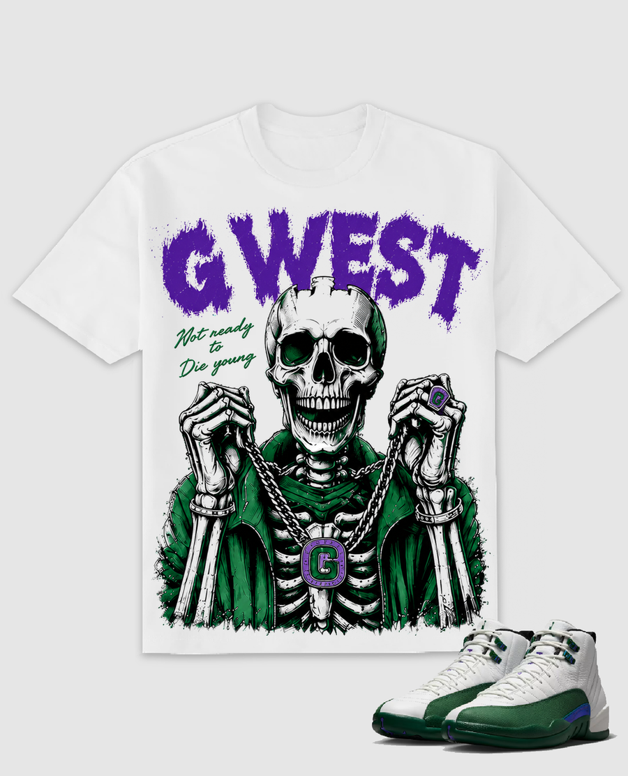 G West Grim Glory White/Green/Purple  T-Shirt