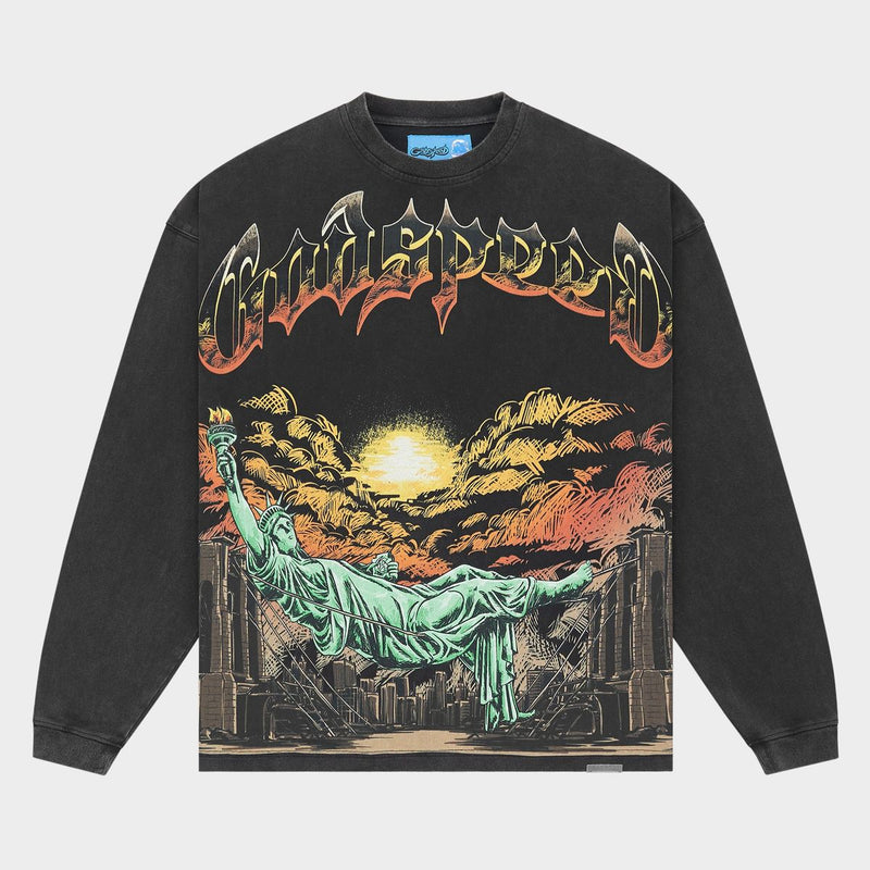 Goodspeed  Burnt Bridges II LS T-shirt NG (Black Wash)