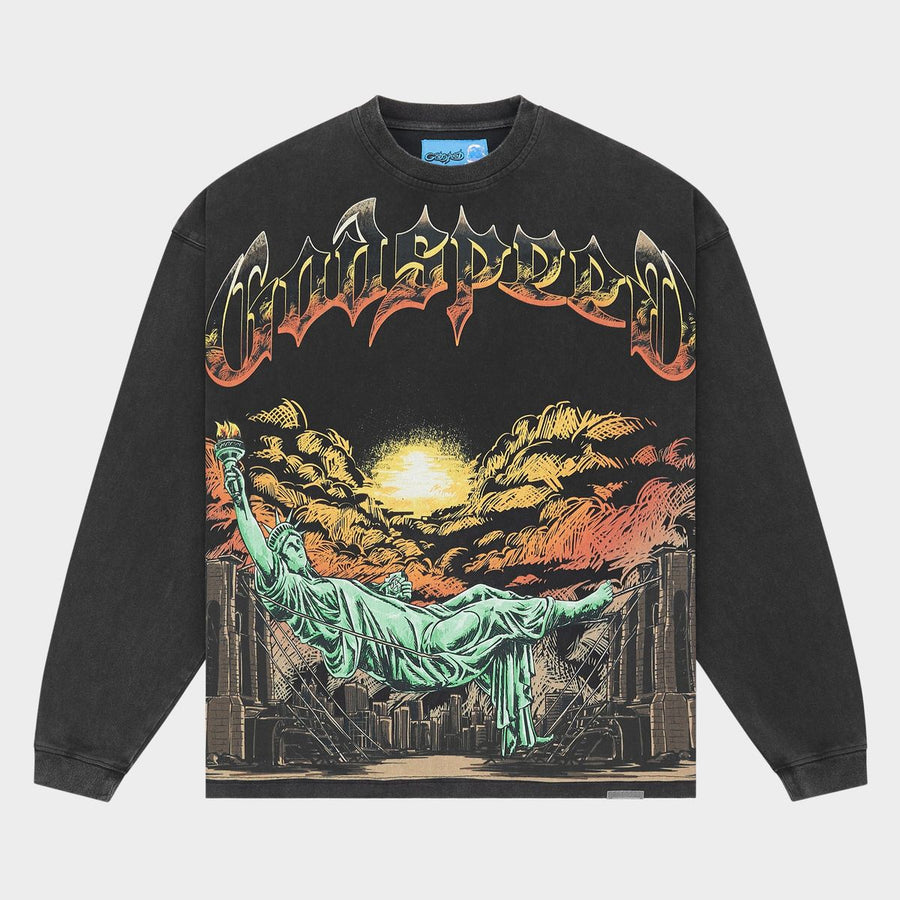 Goodspeed  Burnt Bridges II LS T-shirt NG (Black Wash)