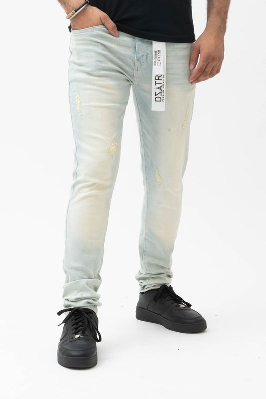 Disaster Super Stretch Denim ( 676 Lime Blue)