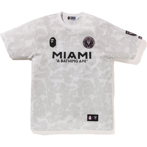 A Bathing Ape Bape BAPE x Inter Miami CF Camo Grey Tee