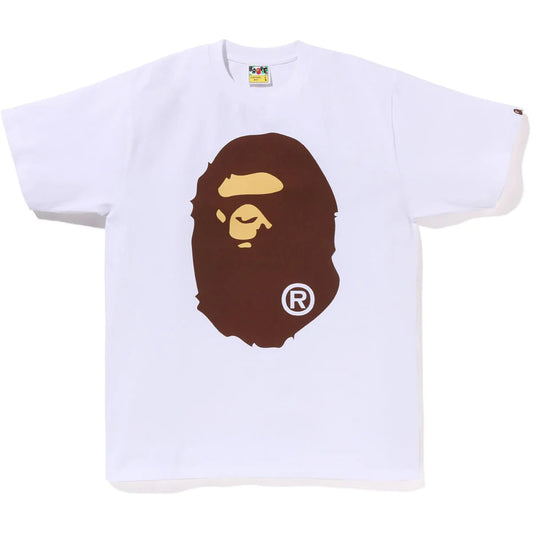 A Bathing Ape Bape Pigment Big Ape Head Tee White