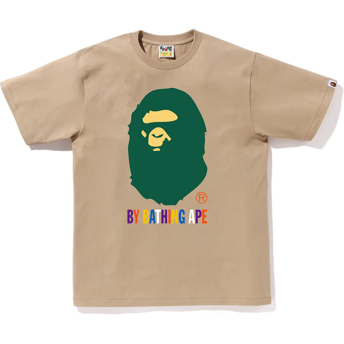 A Bathing Ape Bape “ Colors " Beige T-Shirt