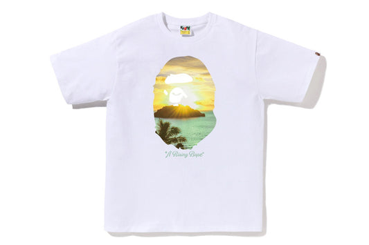 A Bathing Ape Bape "BAPE A Rising Bape Photo" White T-Shirt