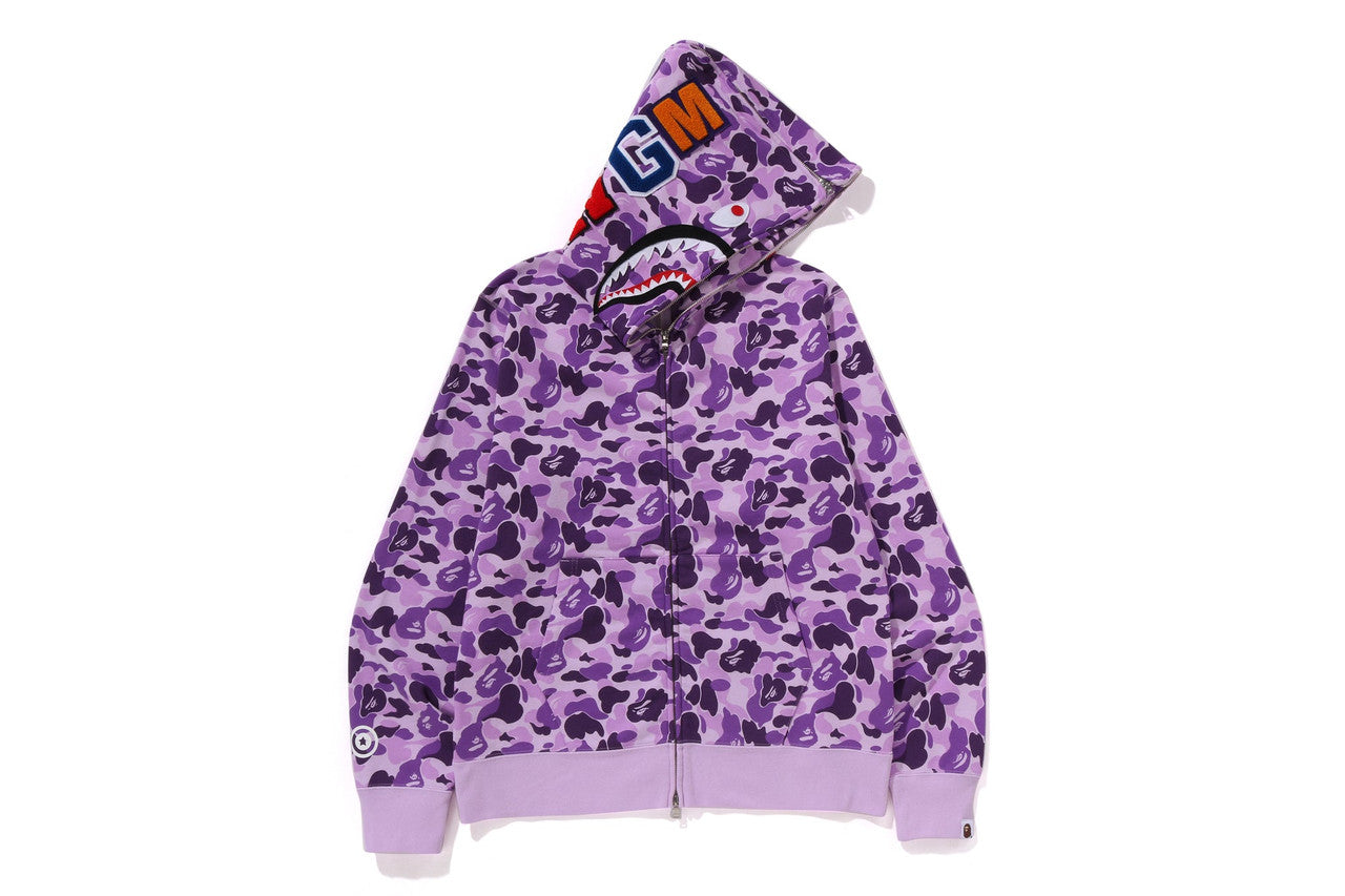 BAPE Store Taipei Separate Shark Full Zip Hoodie (Purple)