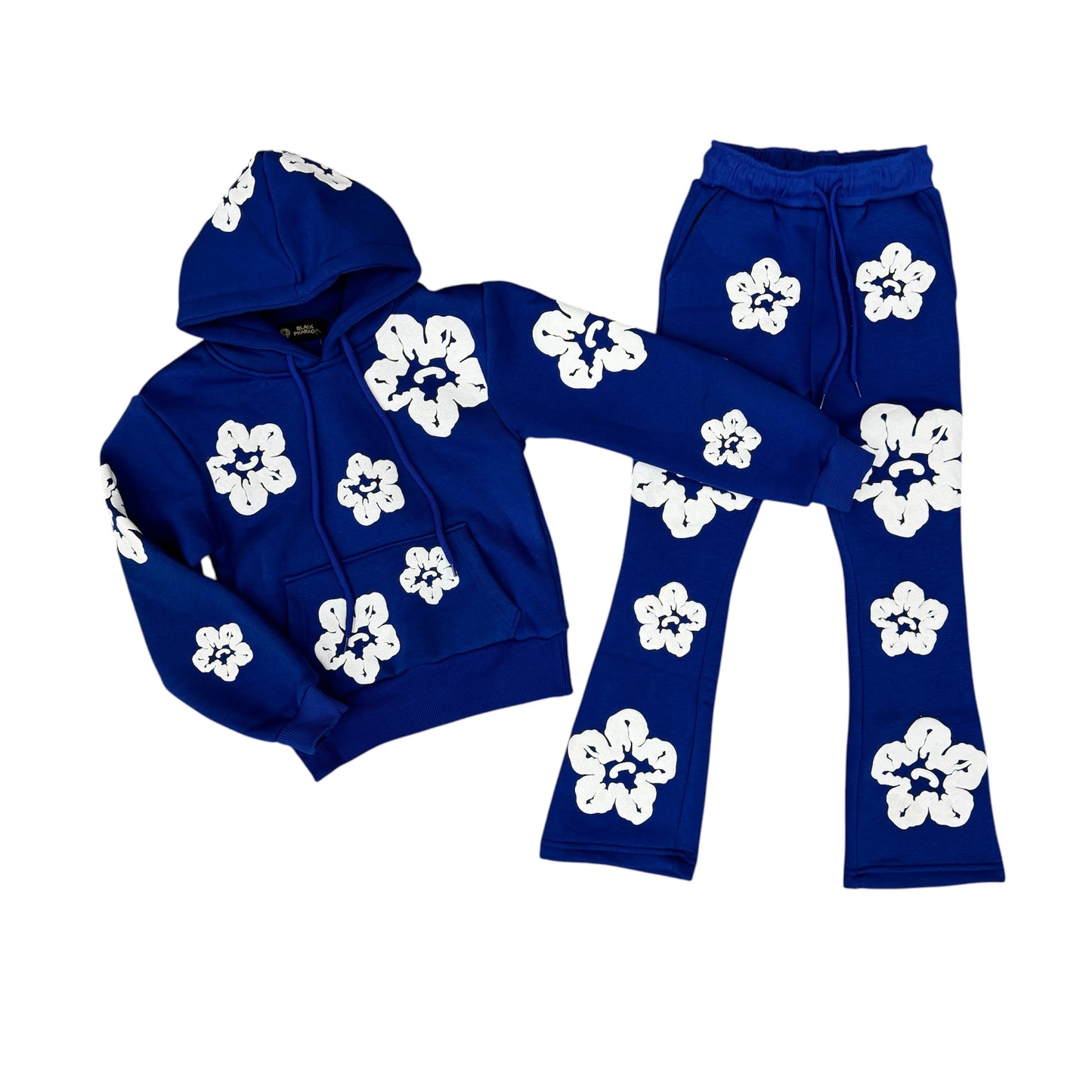 Black Pharaoh Tears The Cotton Wreath Blue Jogger Set Boy's