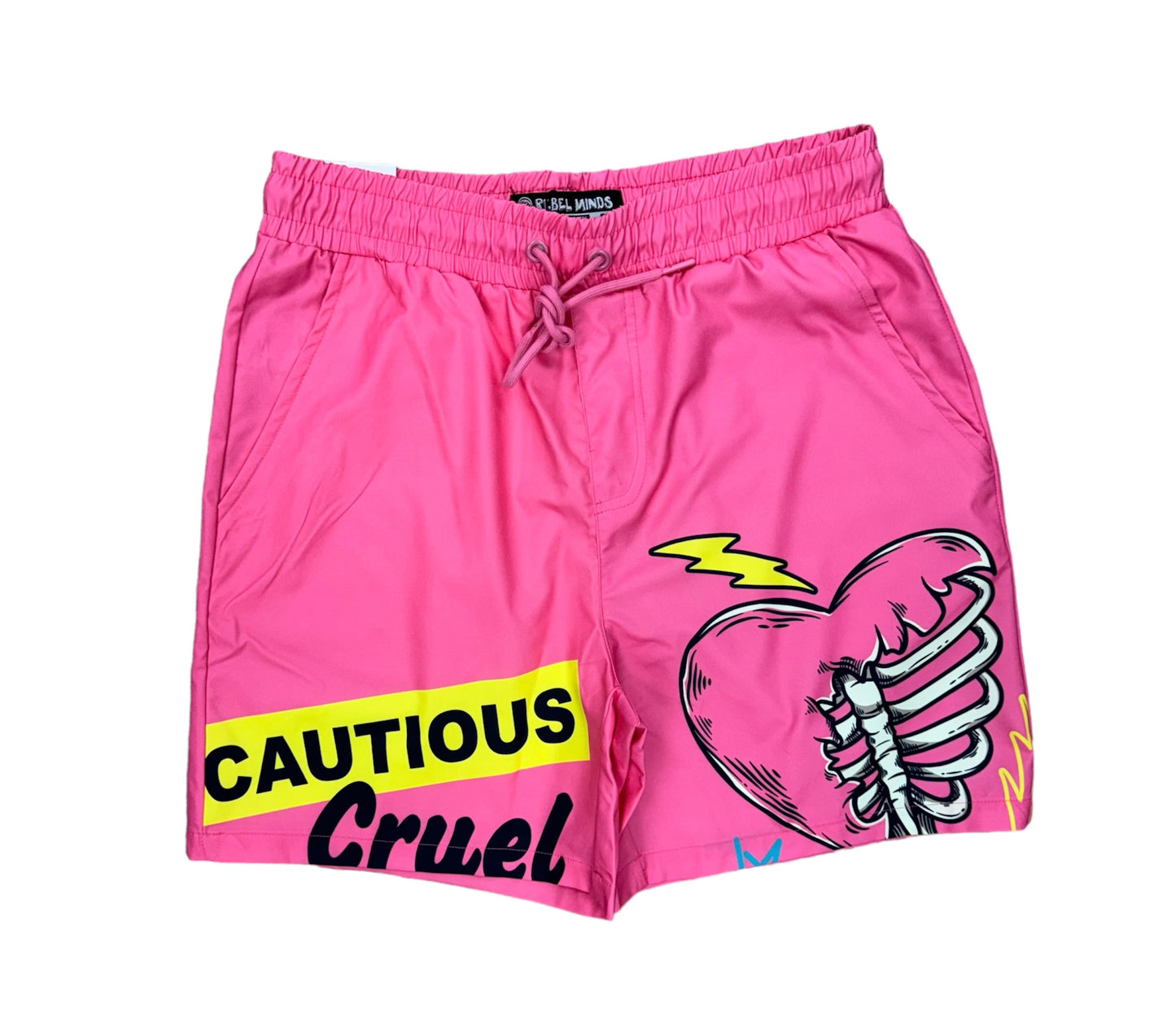 Rebel Minds Heartless Board Hot Pink Short