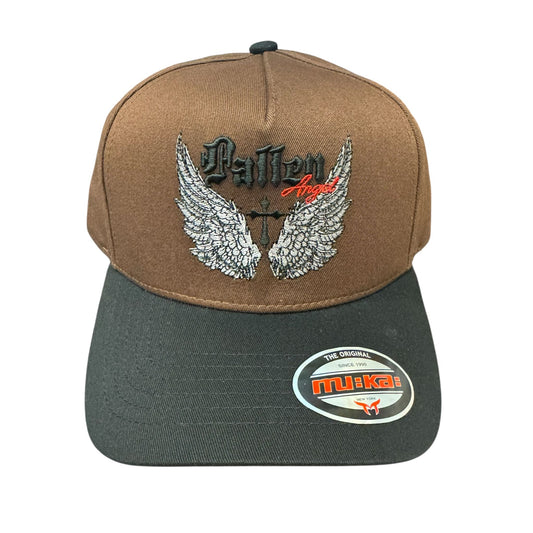 Muka Fallen Angle Brown /Black Snap Hat