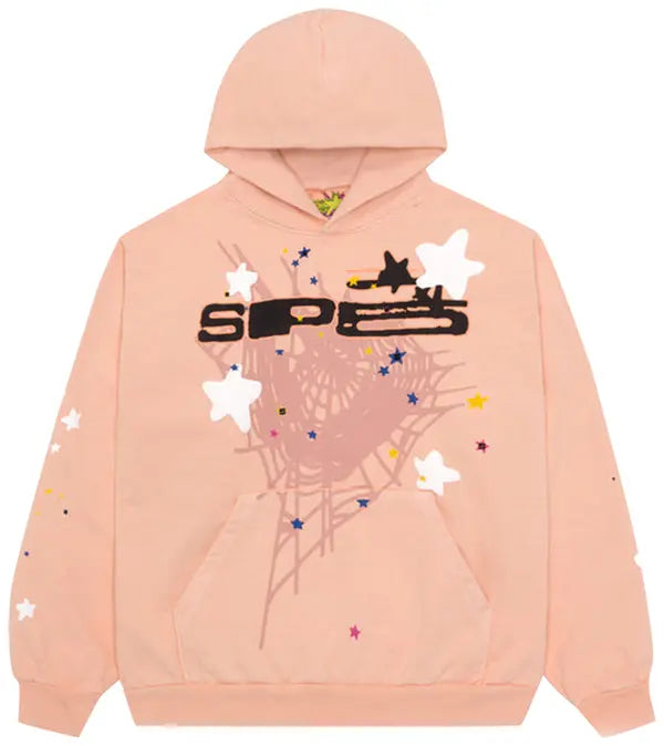 Sp5der SP5 Peach Hoodie