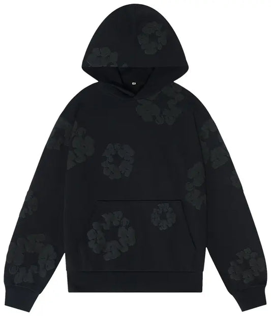 Denim Tears Cotton Wreath Hoodie Black/Black