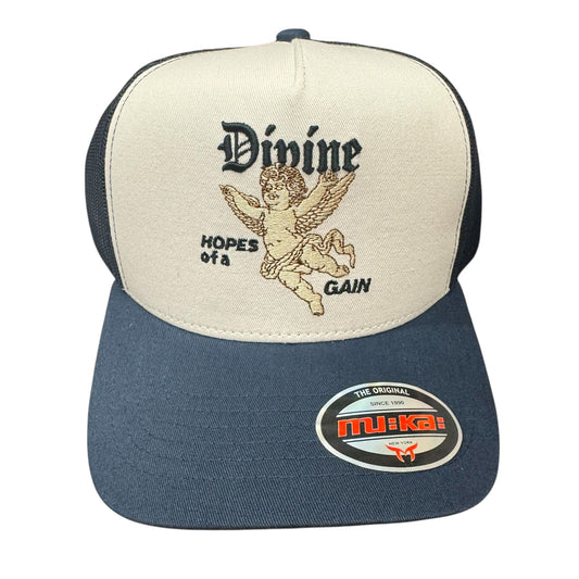 Muka Fallen Divine White/Navy  Snap Hat