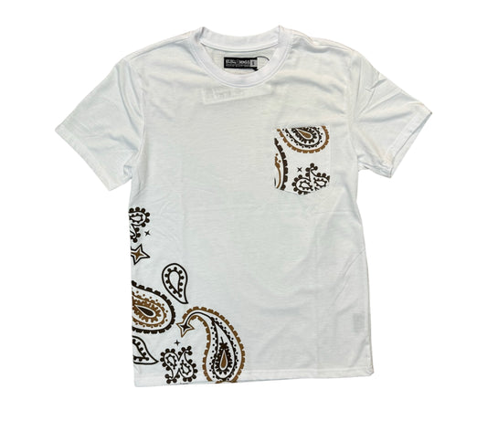 Rebel Minds Paisley White T-Shirt