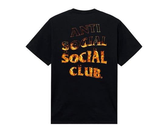 Anti Social Social Club "A Fire Inside" Black T-Shirt