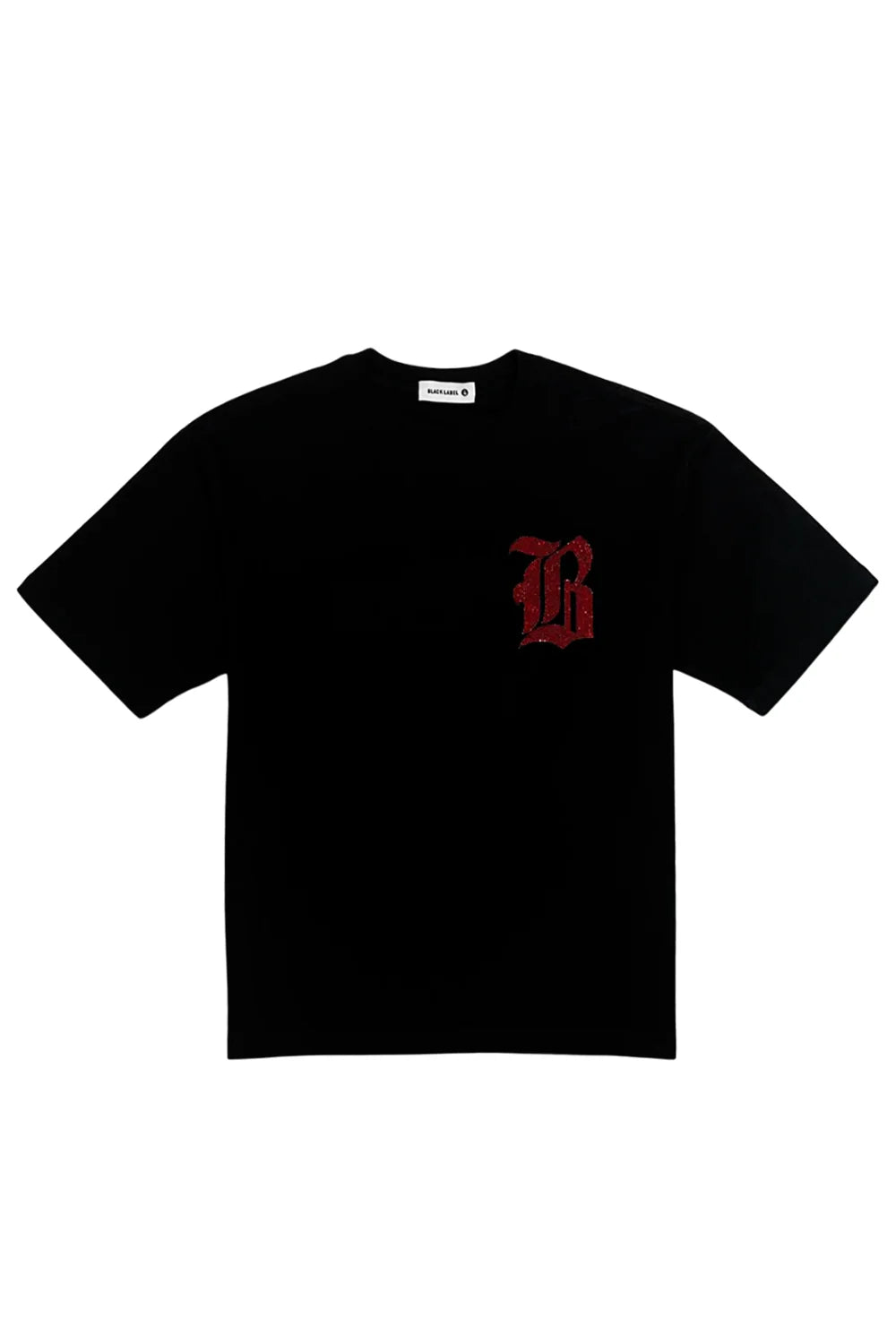 Rawyalty Men Black Label "Bling " Black/Red T-Shirt